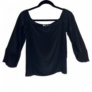 Bailey 44 Silk Black Flowy Blouse
